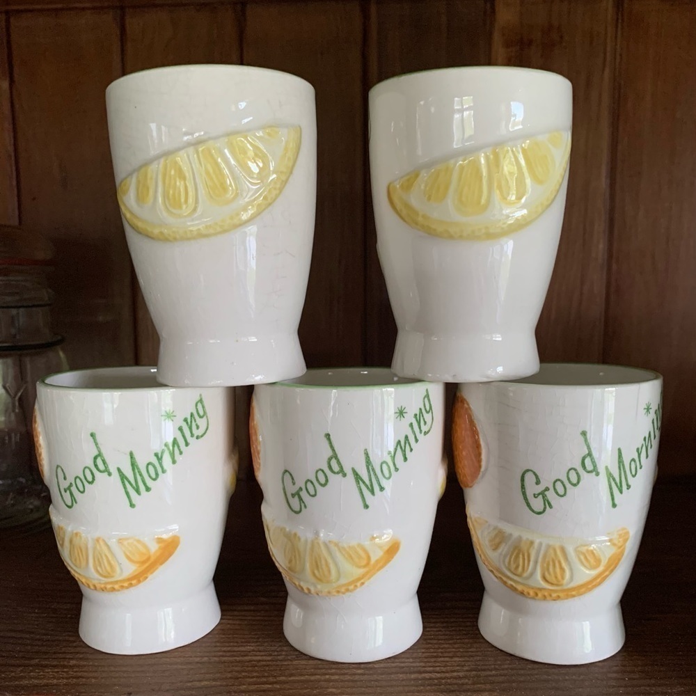 Vintage Napcoware Juice Glasses